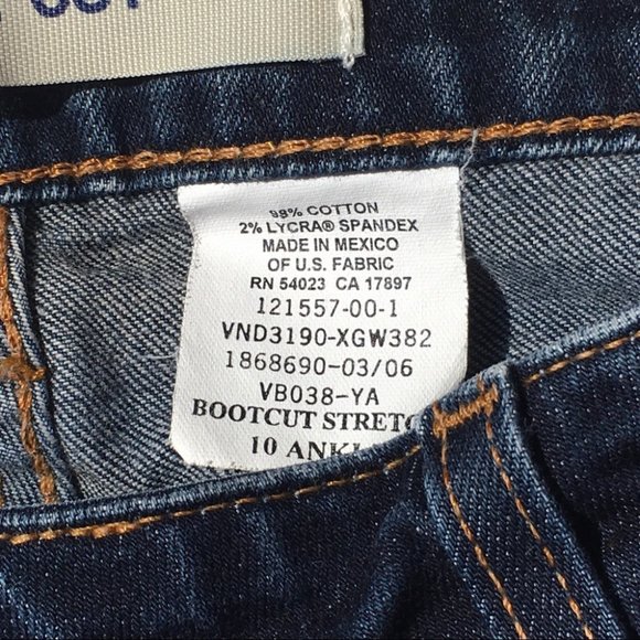 GAP Bootcut Mid Rise Dark Wash Jeans Size 10 - Picture 6 of 6